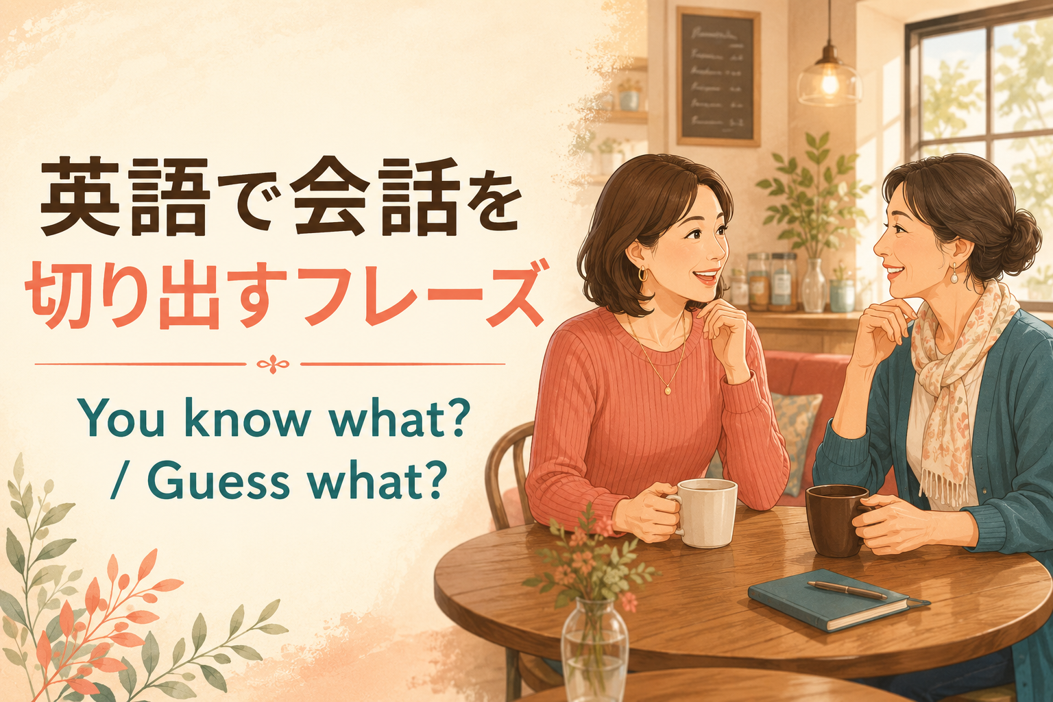 英語で会話を切り出すには？You know what?・Guess what?など5フレーズ