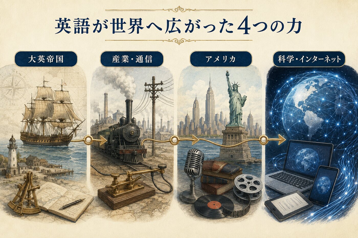 大英帝国・産業と通信・アメリカ・科学とインターネット