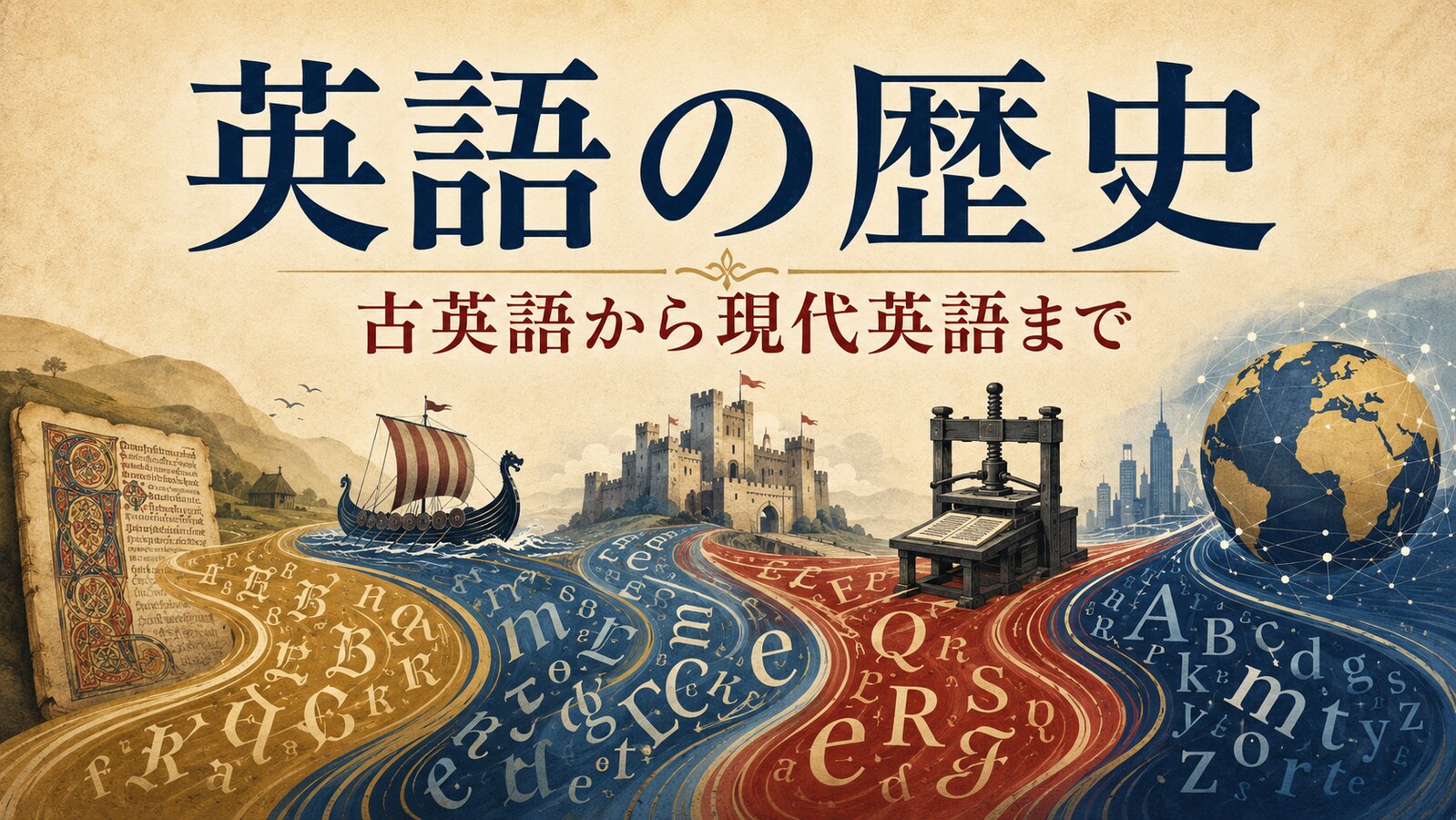 英語の歴史をわかりやすく解説｜古英語から現代英語まで