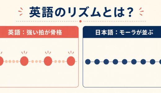 英語のリズムとは？強勢拍リズムと日本語のモーラ拍リズムの違い