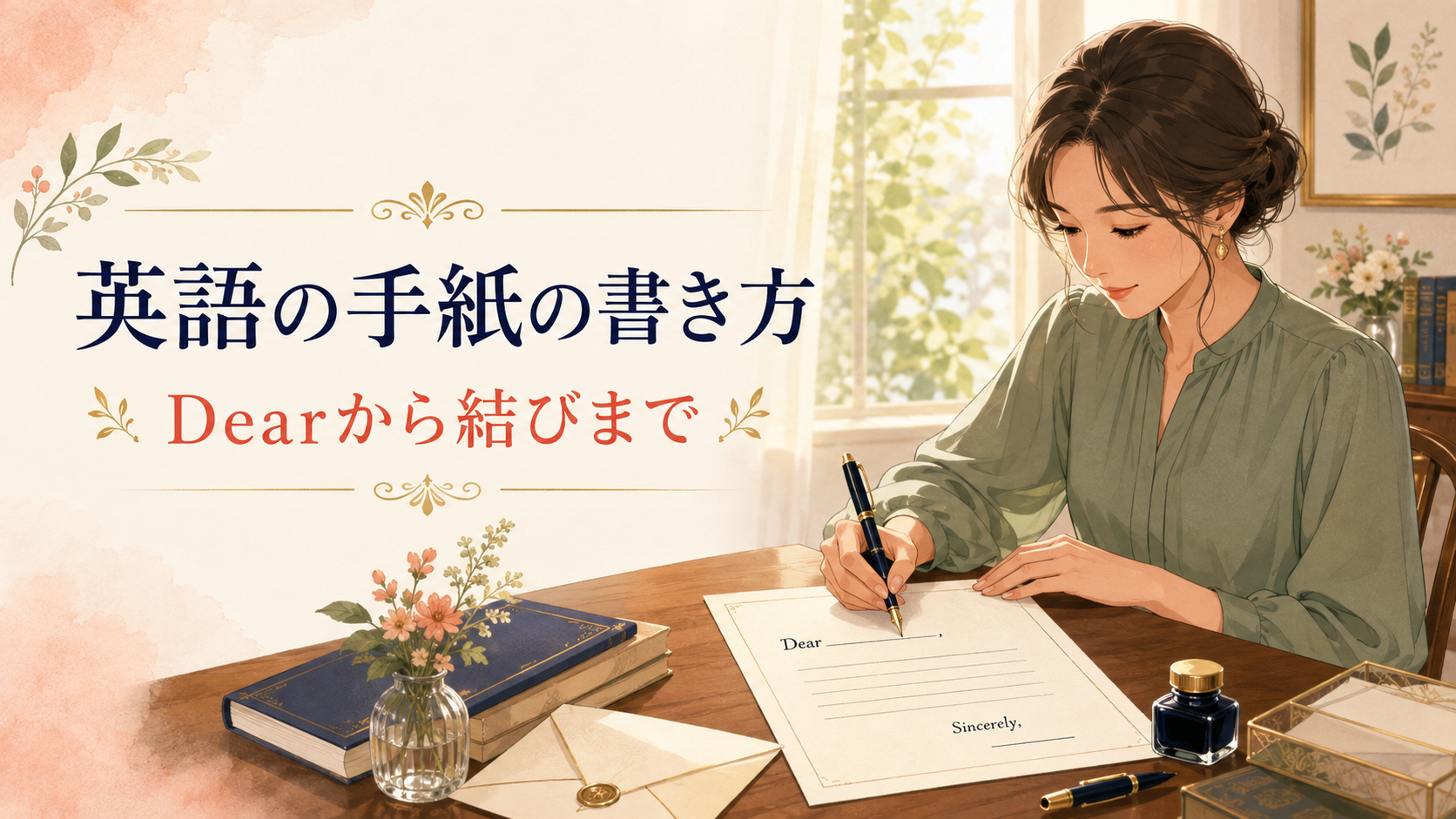 英語の手紙の書き方|Dearから結びまで基本構成と例文