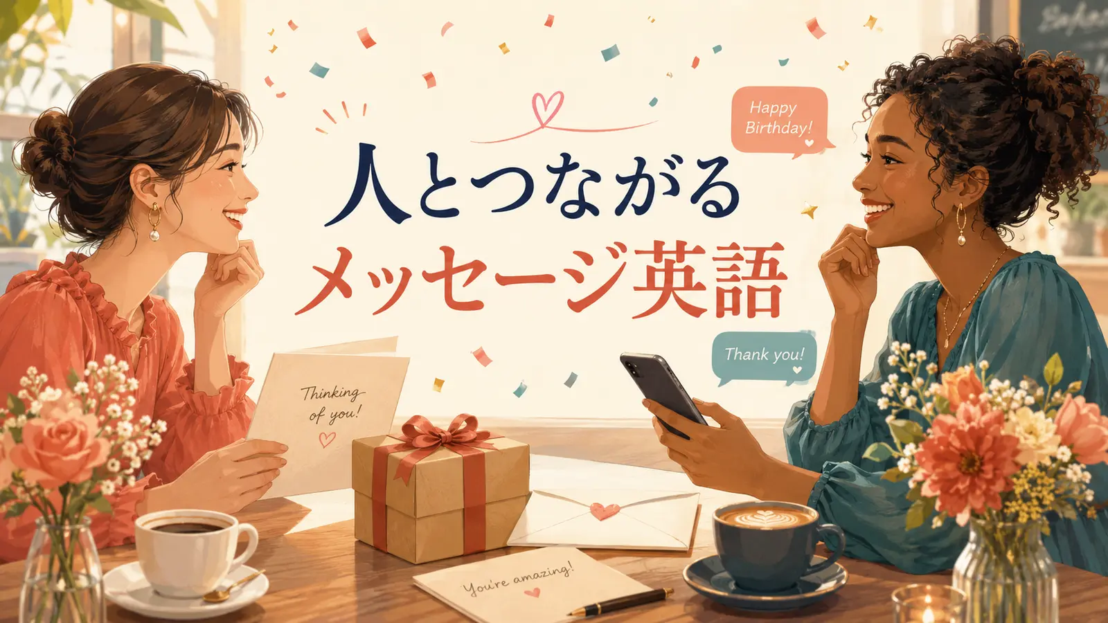 人とつながるメッセージ英語|誕生日・お礼・結婚・挨拶