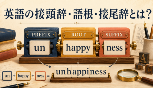 英語の接頭辞・語根・接尾辞とは？意味を持つ3つのパーツを解説