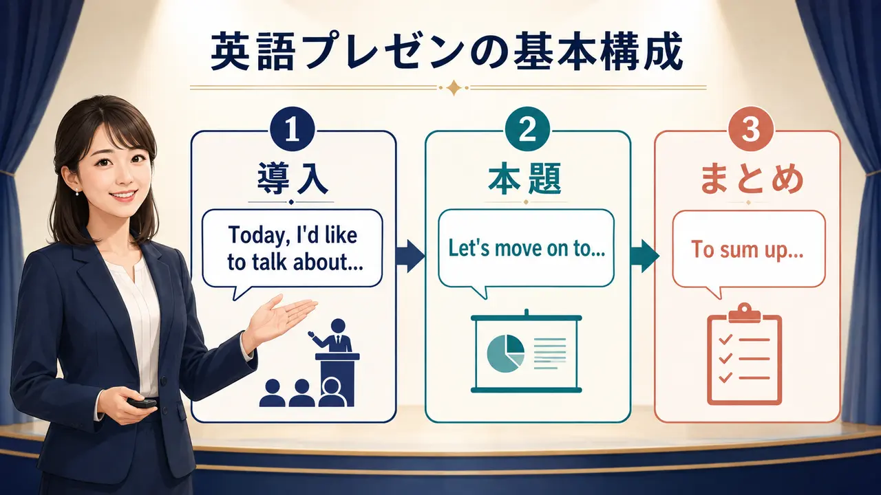英語プレゼンの基本構成 導入・本題・まとめ