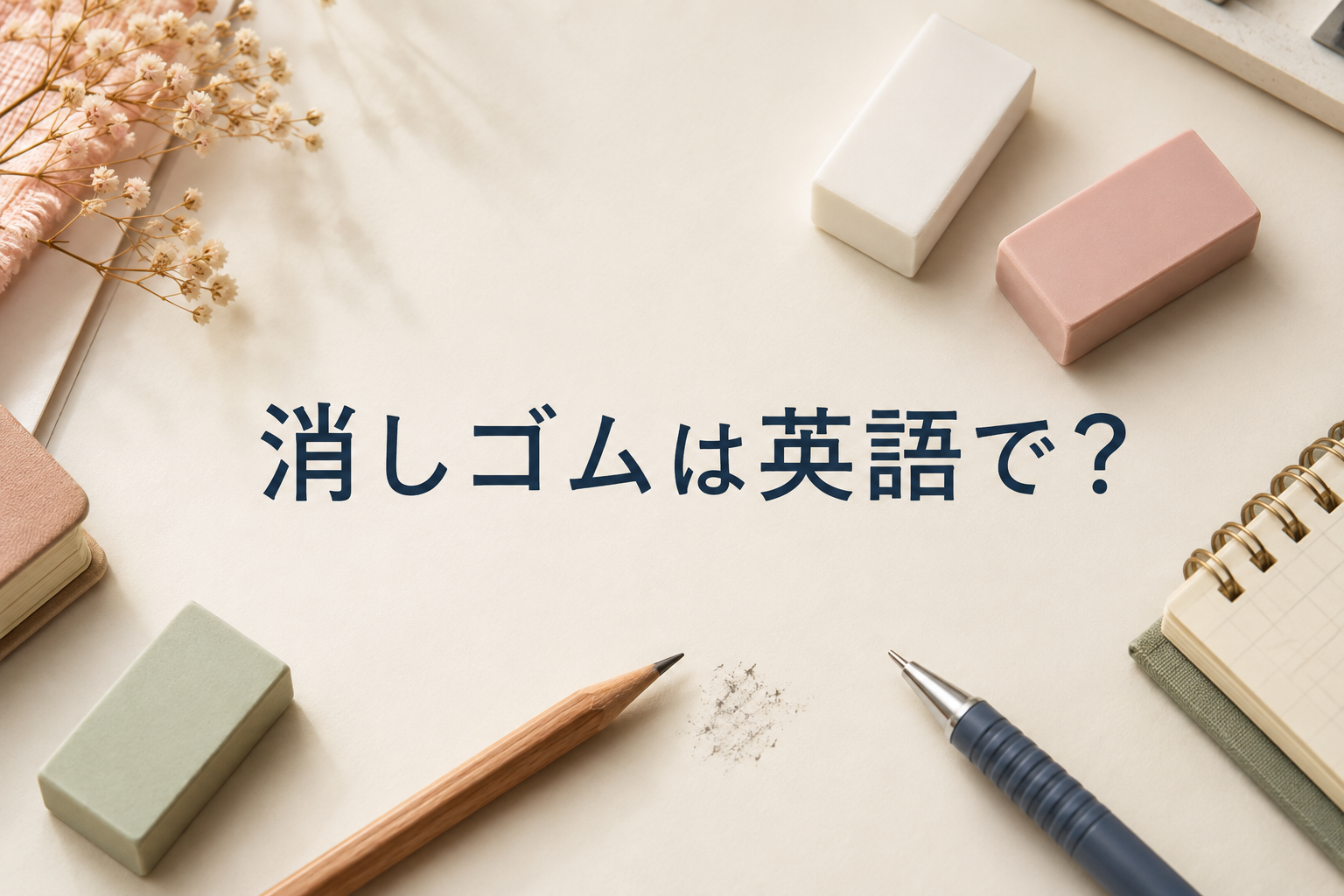 消しゴムは英語でeraser?rubber?