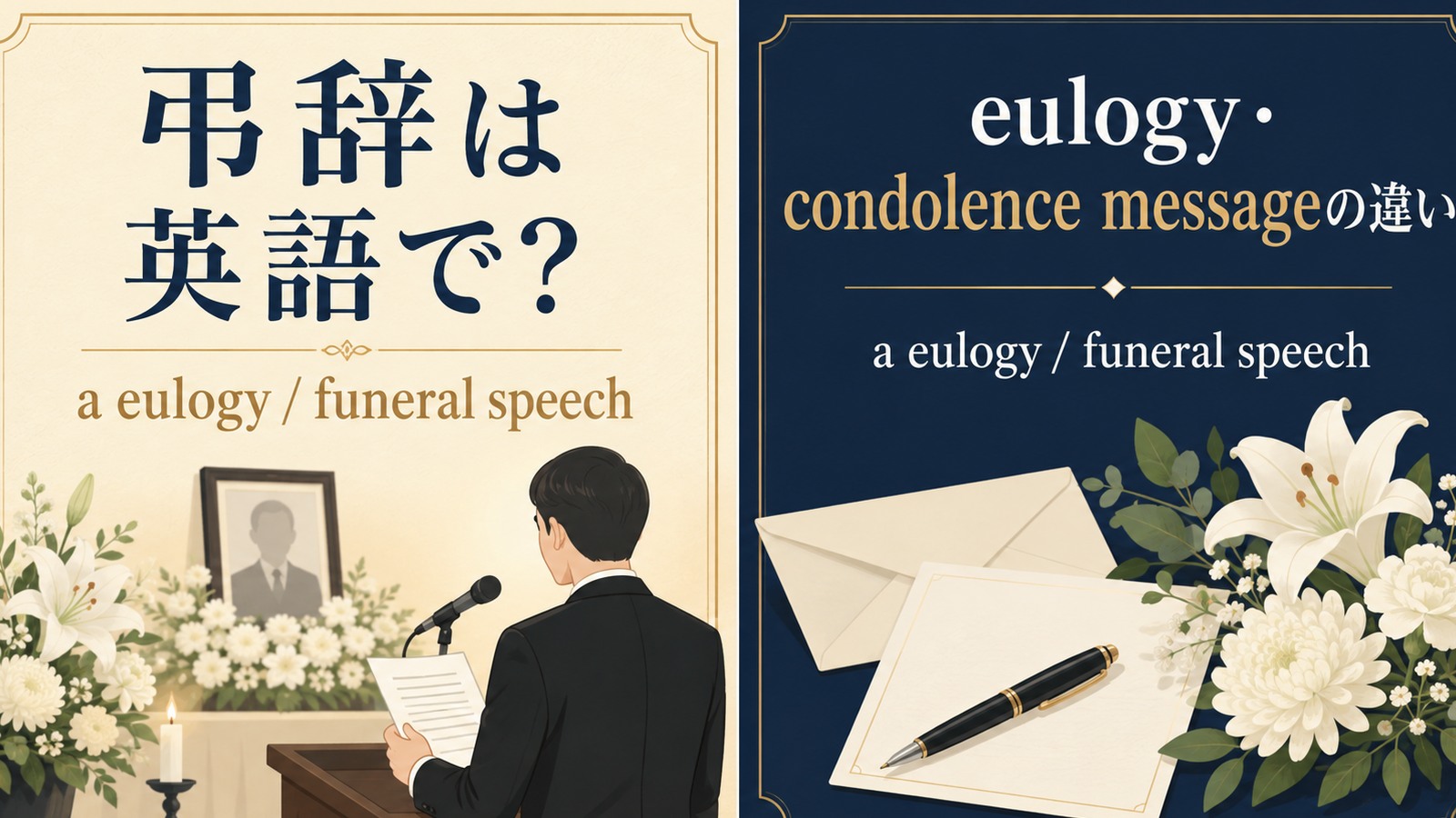 弔辞は英語で? a eulogy