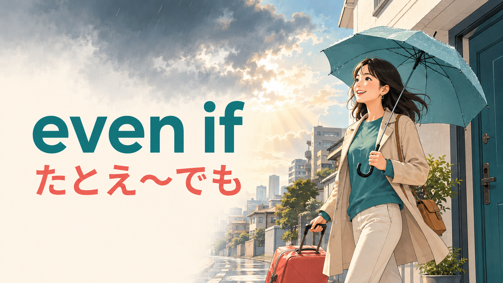even ifの意味は？even thoughとの違い・未来の時制と使い方を例文解説