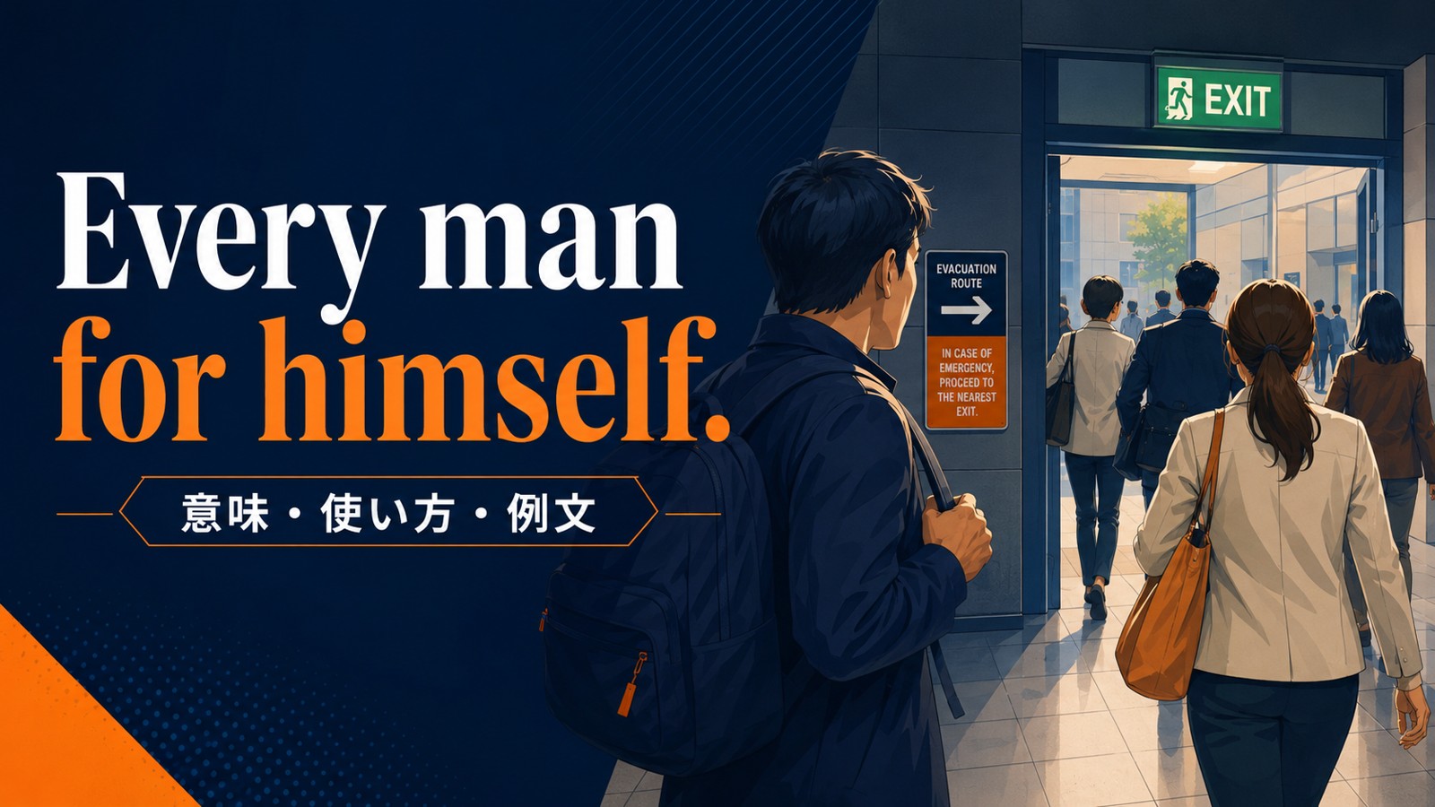 Every man for himself.の意味・使い方・例文