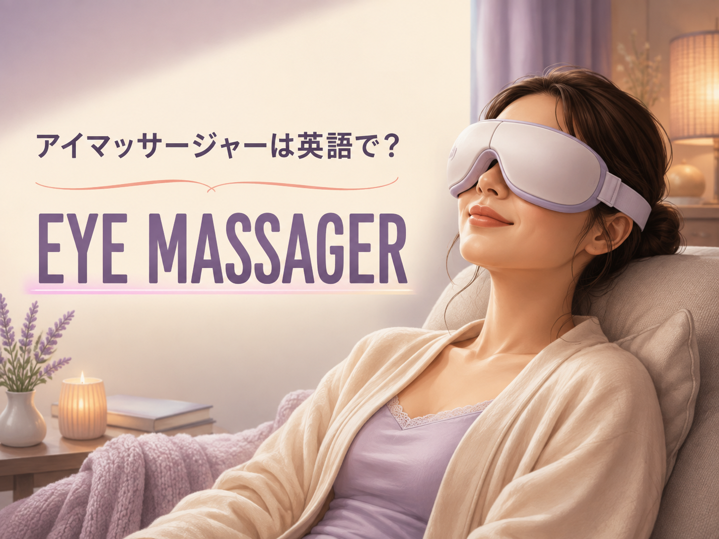 アイマッサージャーは英語で？eye massagerの意味と使い方