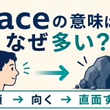 faceの顔・向く・直面するという意味のつながり