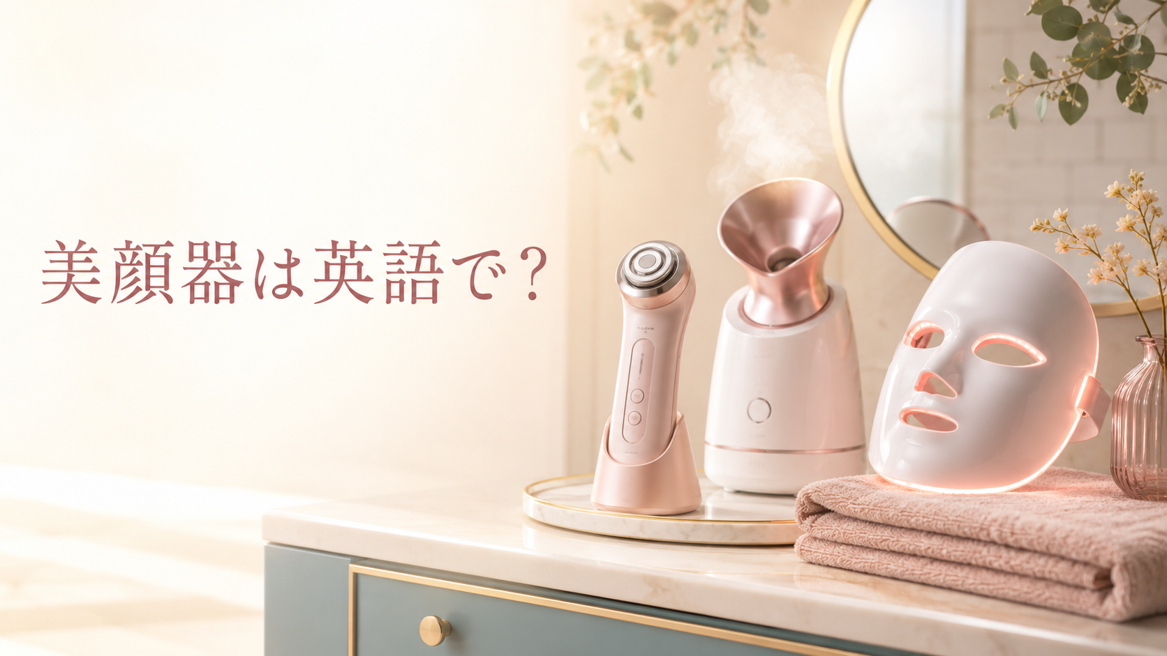 美顔器は英語で?facial deviceなどの使い分け