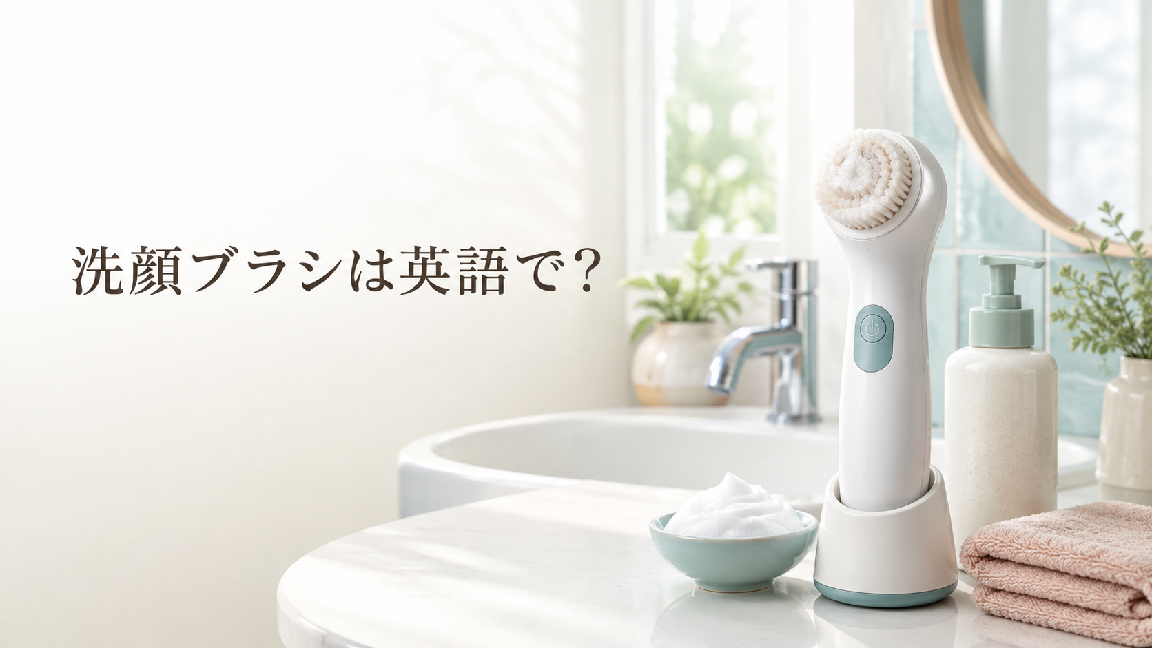 洗顔ブラシは英語で？facial cleansing brushの使い方