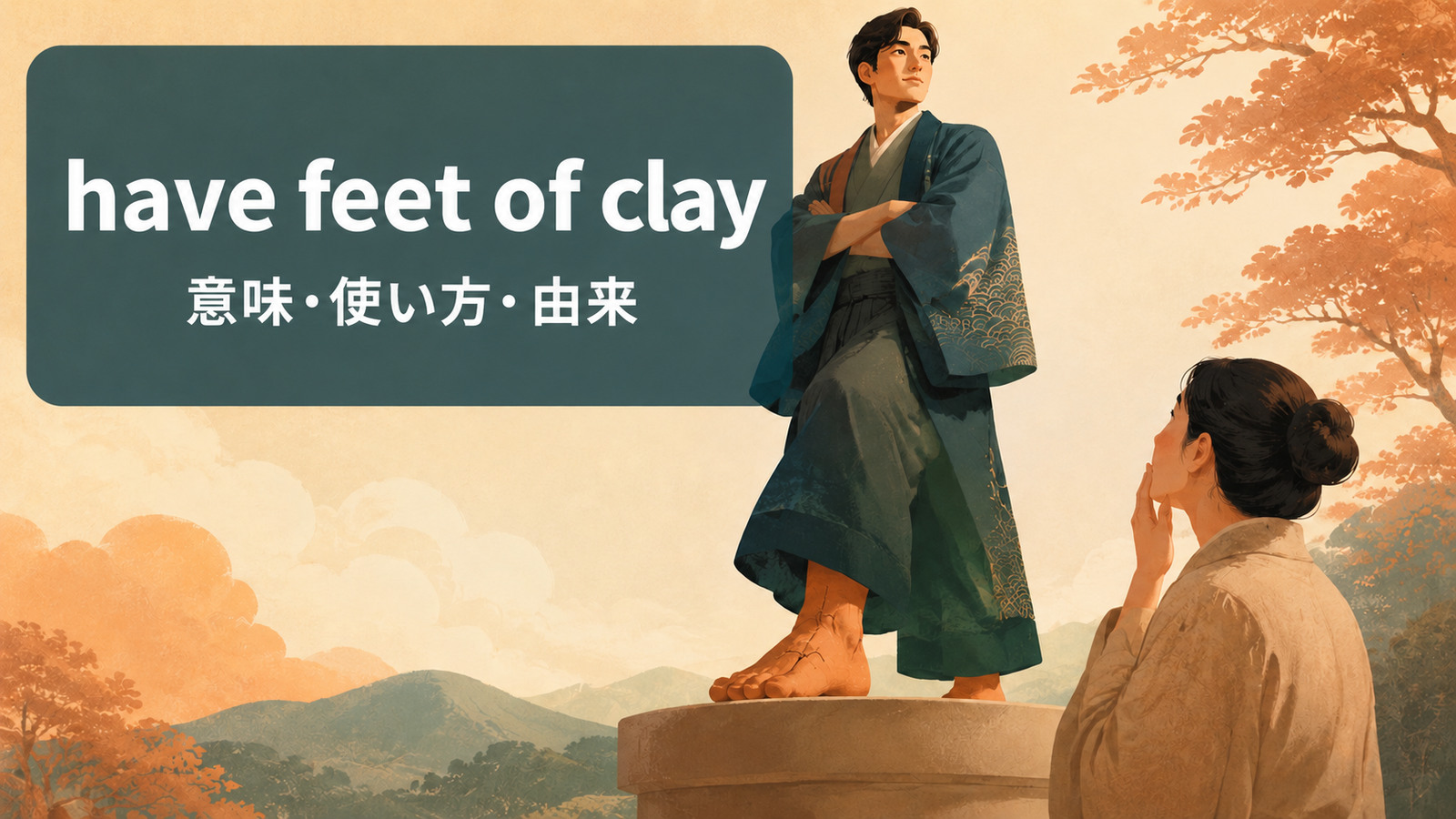 have feet of clayの意味は？「立派に見える人にも意外な弱点や欠点がある」の使い方と例文