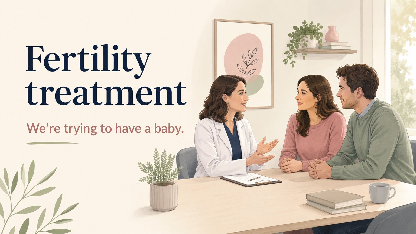 Fertility treatmentとWe’re trying to have a babyの英語表現