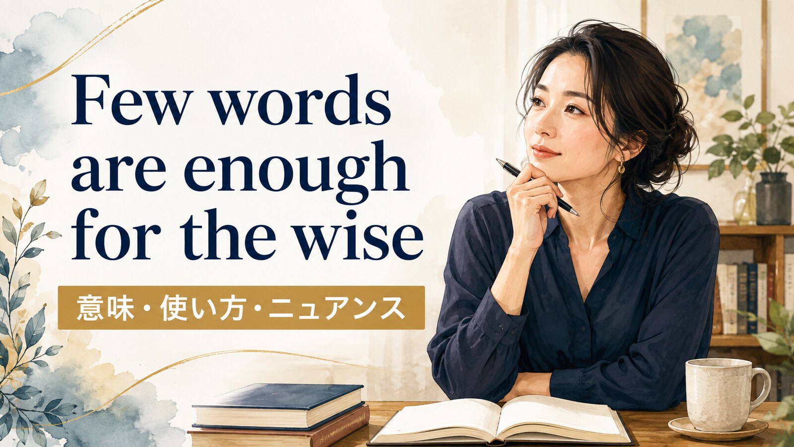 Few words are enough for the wiseの意味・使い方｜ニュアンスと例文を解説