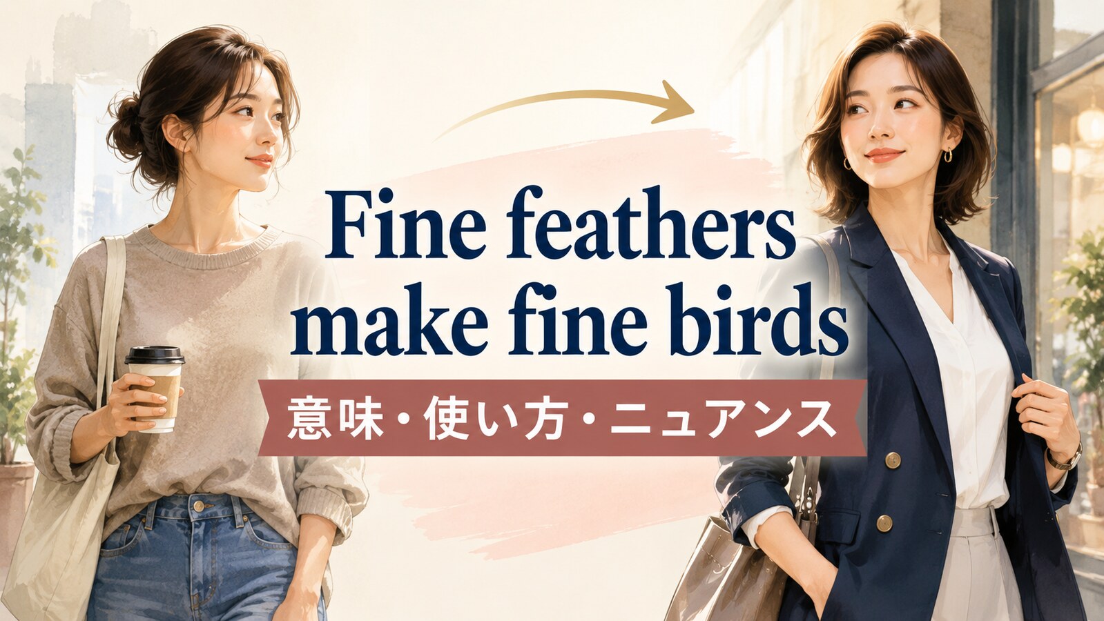 Fine feathers make fine birdsの意味・使い方・ニュアンス