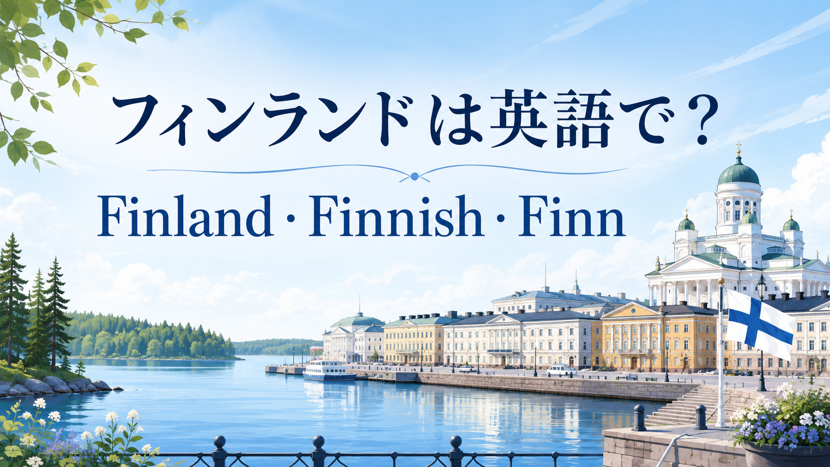 フィンランドは英語で？Finland・Finnish・Finnの違い｜首都はHelsinki