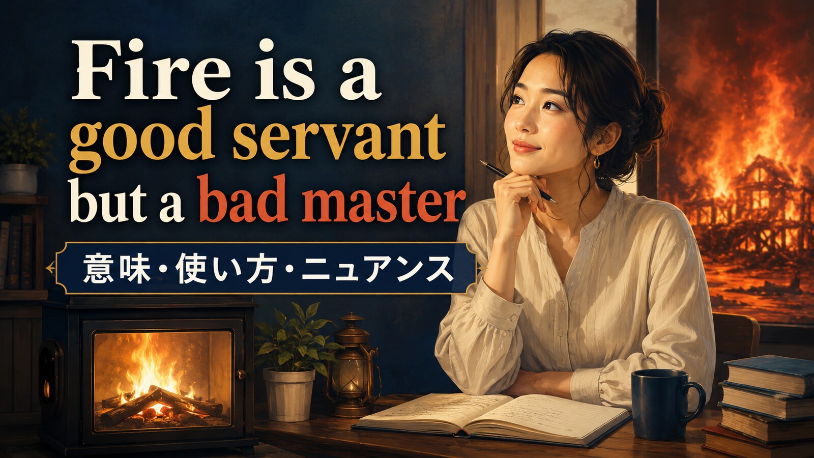 Fire is a good servant but a bad masterの意味・使い方｜ニュアンスと例文を解説