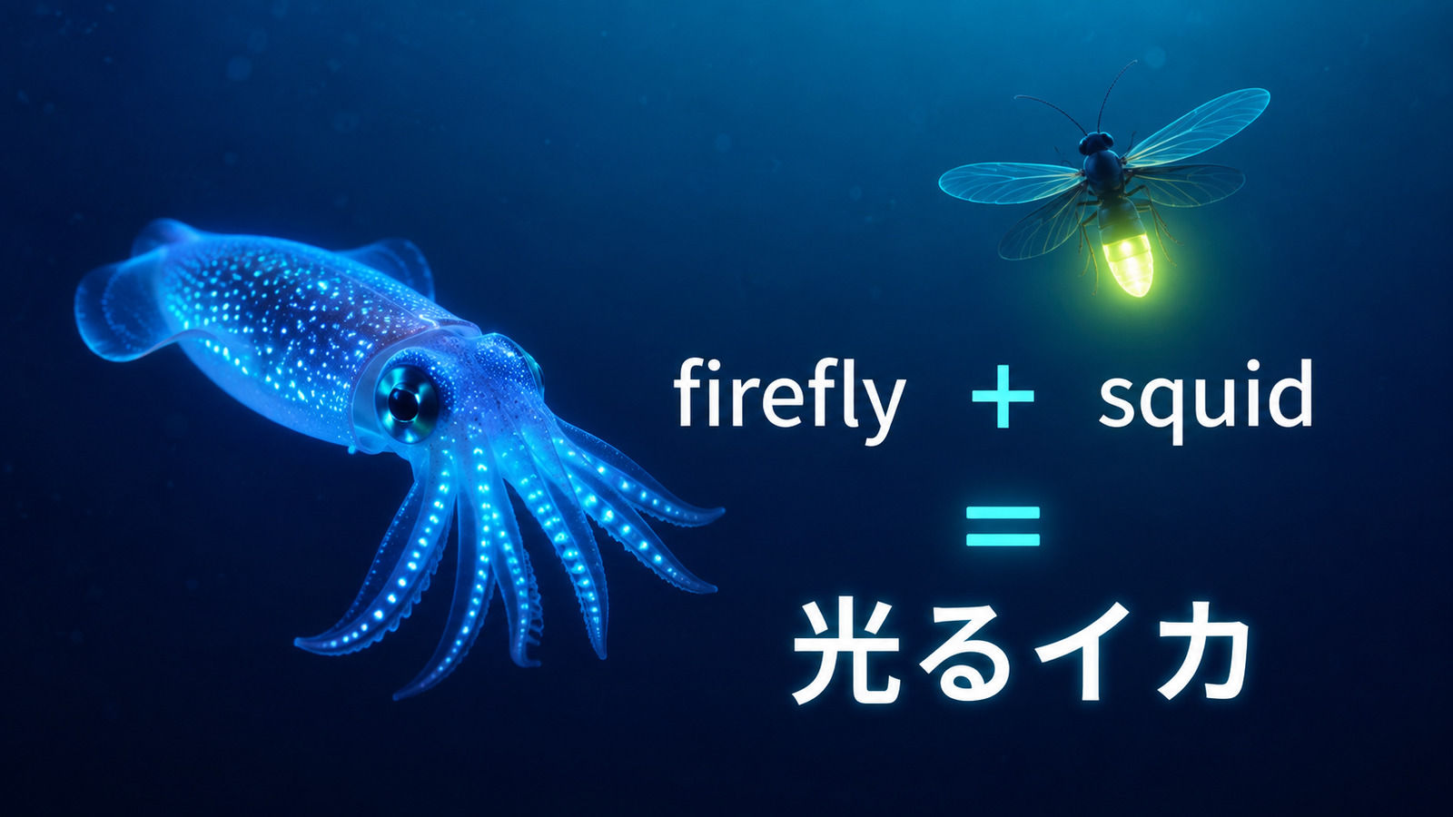 fireflyとsquidを組み合わせたホタルイカの英語名の由来
