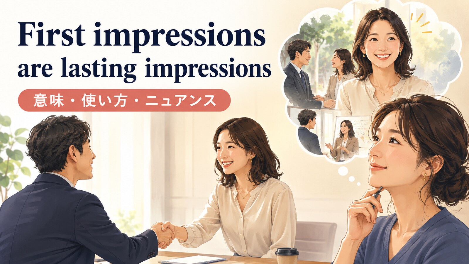First impressions are lasting impressionsの意味・使い方・ニュアンス