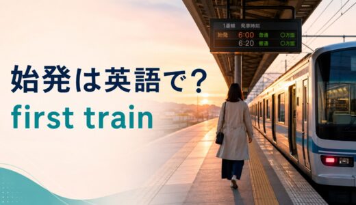 始発は英語で？first trainの発音・始発駅originとの違いと旅行例文