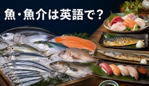 魚・魚介の英語一覧｜食卓・寿司・刺身で身近な魚とseafood・shellfishの違い