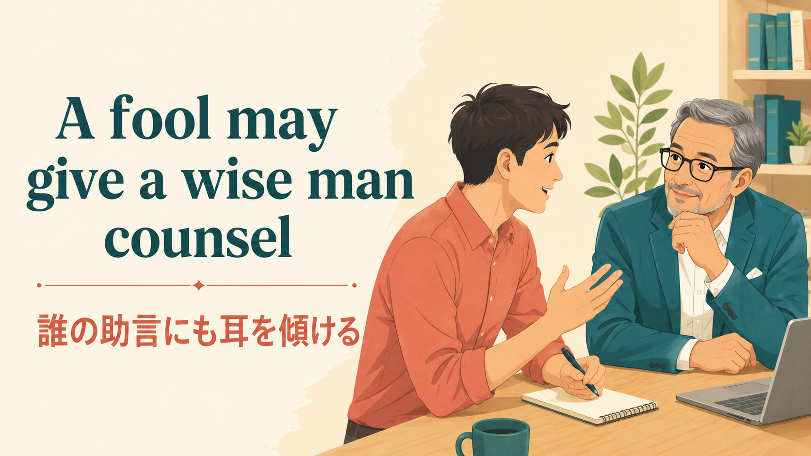 A fool may give a wise man counselの意味は？使い方・ニュアンスと例文