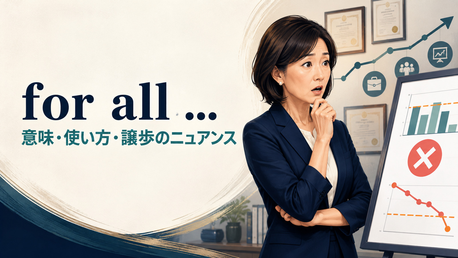 for all …の意味は？「〜にもかかわらず」の語順とdespite・althoughとの違い