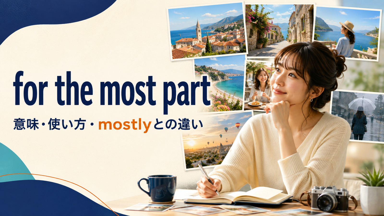for the most partの意味は？使い方とmostly・on the wholeとの違い