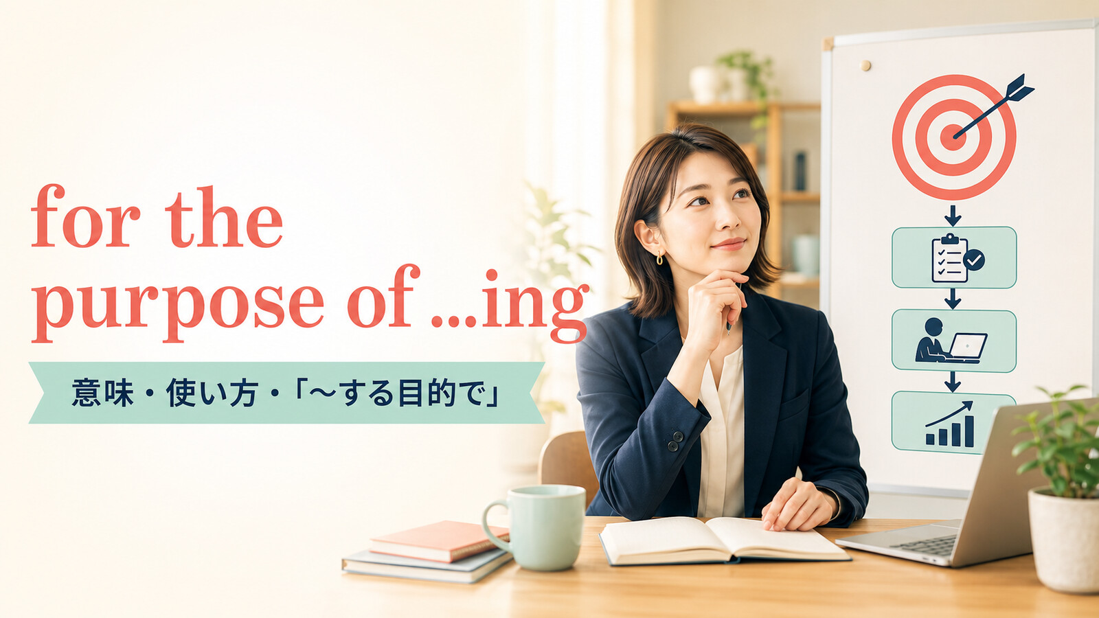 for the purpose of …ingの意味は？語順とto・in order toとの違い