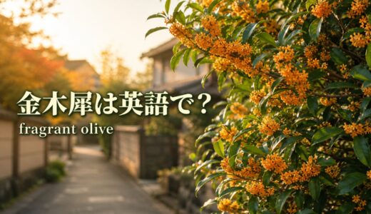 金木犀は英語で？fragrant oliveの発音・別名と「いい匂い」の例文