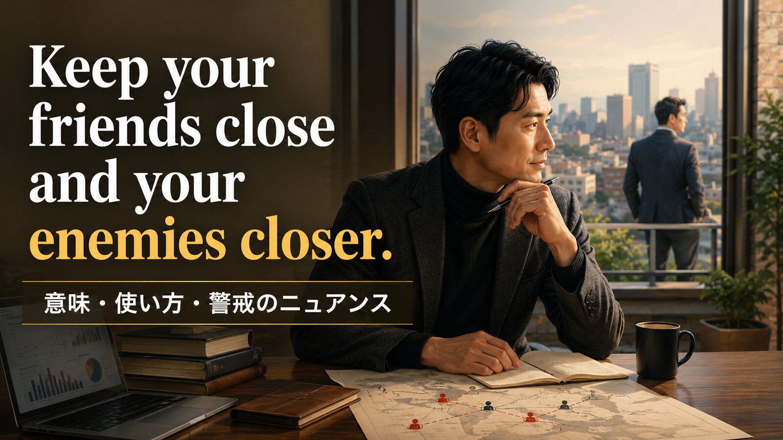 Keep your friends close and your enemies closer.の意味は？使い方・ニュアンスと例文