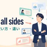 from all sidesの意味・使い方・違いを解説するアイキャッチ画像