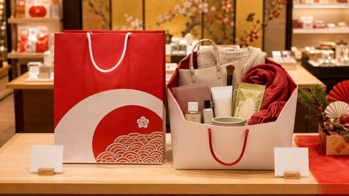 中身が分からない福袋と商品が見える福袋の比較