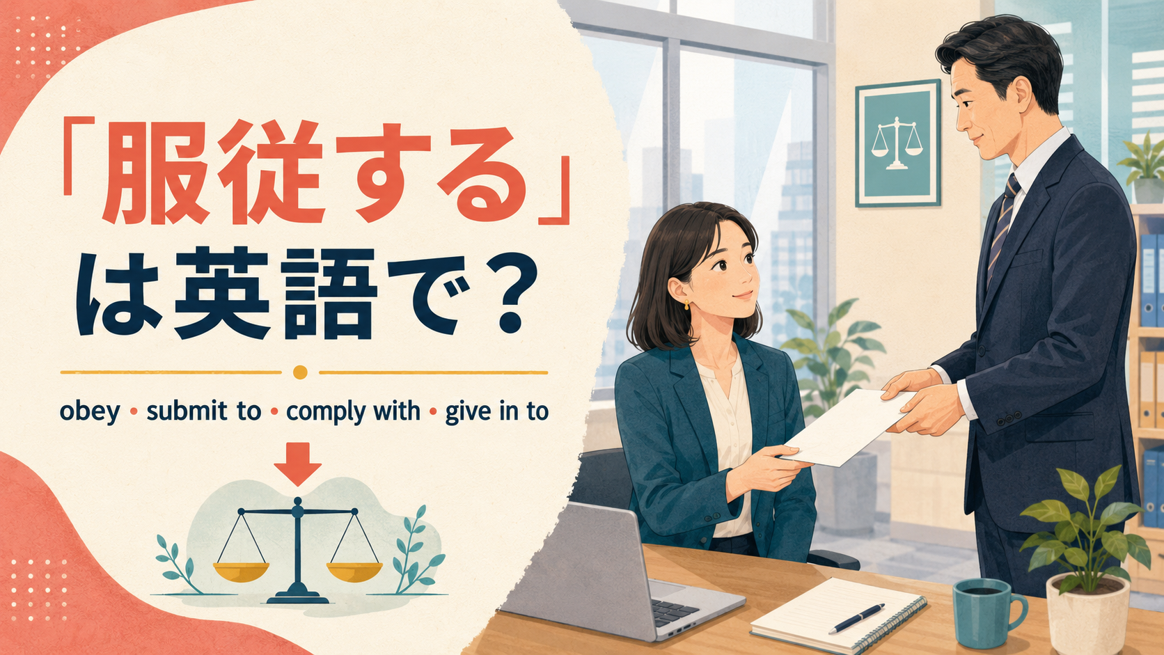 「服従する」は英語で？obey・submit to・comply with・give in toの違い