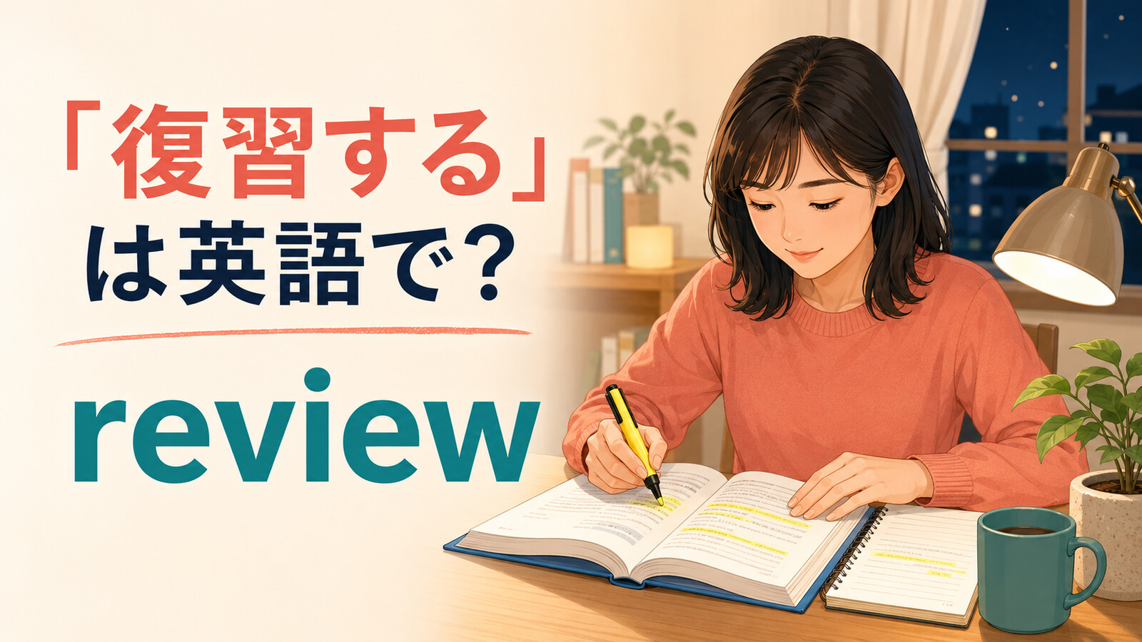 「復習する」は英語で？review・go over・study againの違いと簡単な言い換え