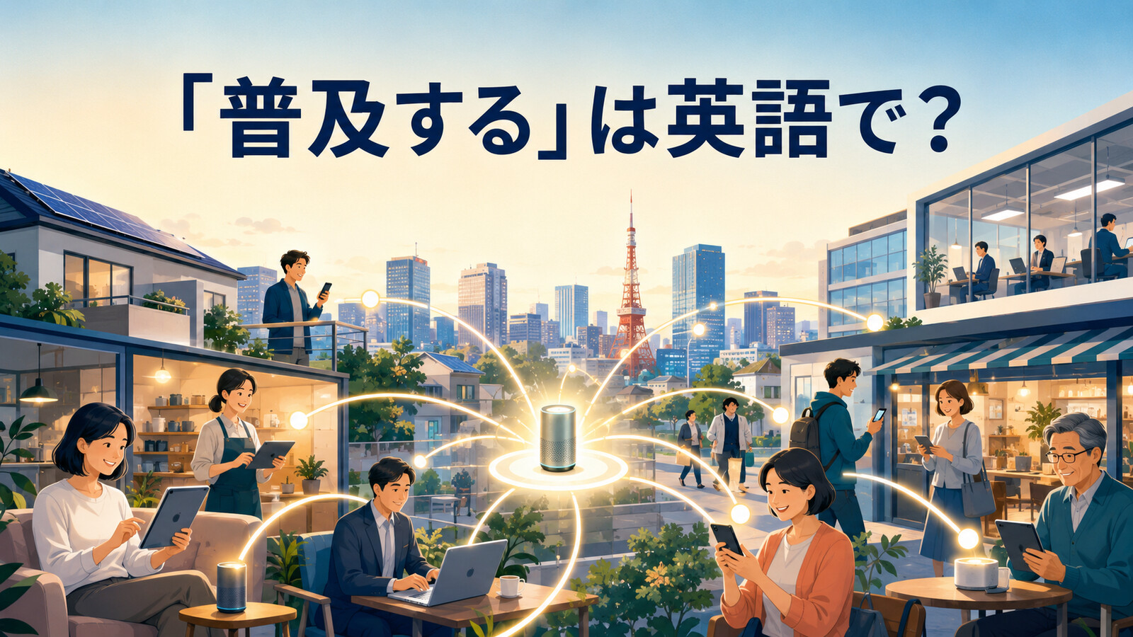「普及する」は英語で? spread・become widespread・catch on・gain popularityの違い