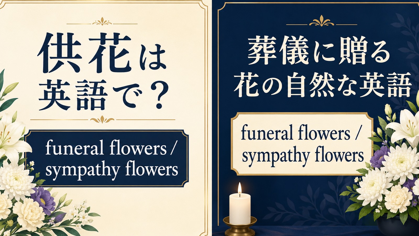 供花は英語で? funeral flowers