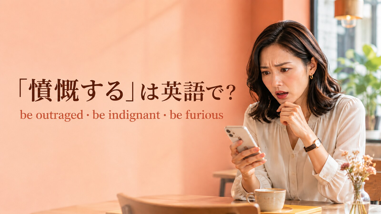 「憤慨する」は英語で？be outraged・be indignant・be furiousの違い