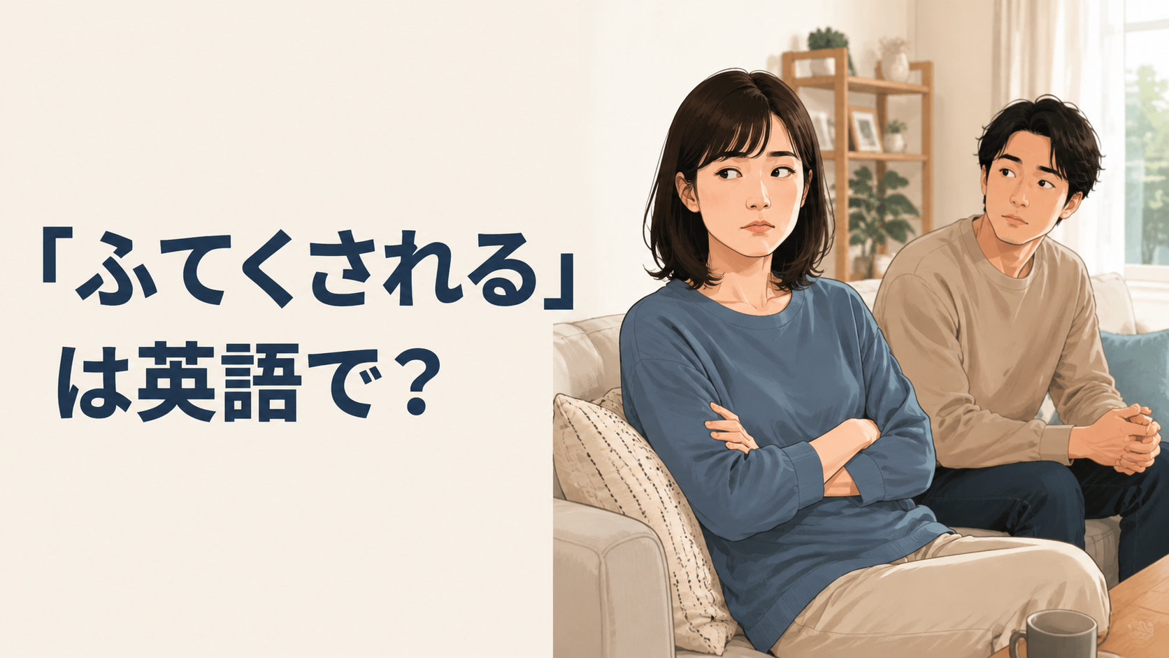 「ふてくされる・拗ねる」は英語で？sulk・pout・in a bad moodの違い