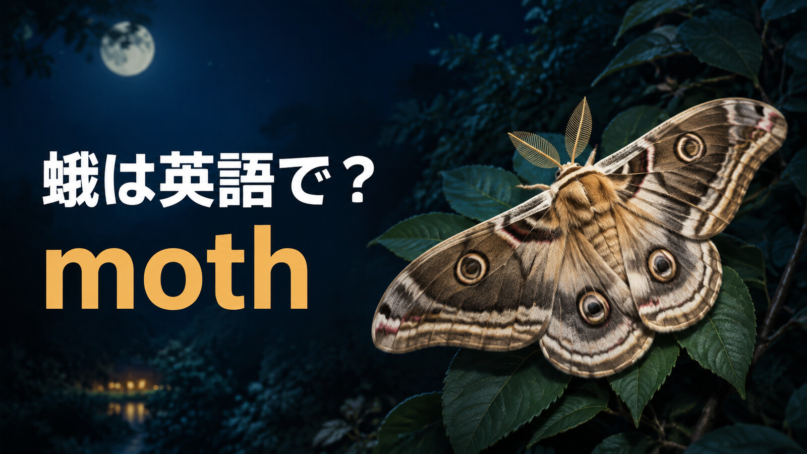 蛾は英語で？mothの発音・複数形と蝶butterflyとの違い