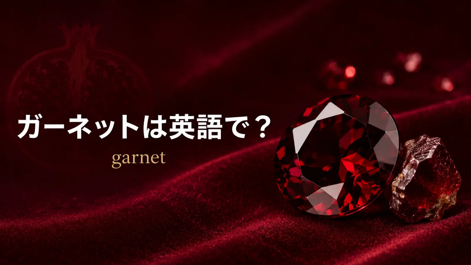 ガーネットは英語でgarnet｜発音・語源・種類とrubyとの違い