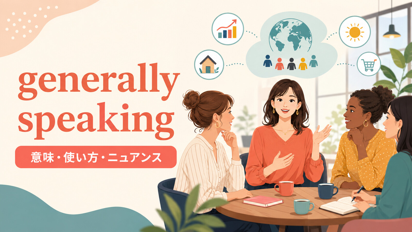 generally speakingの意味は？in general・broadly speakingとの違いと使い方