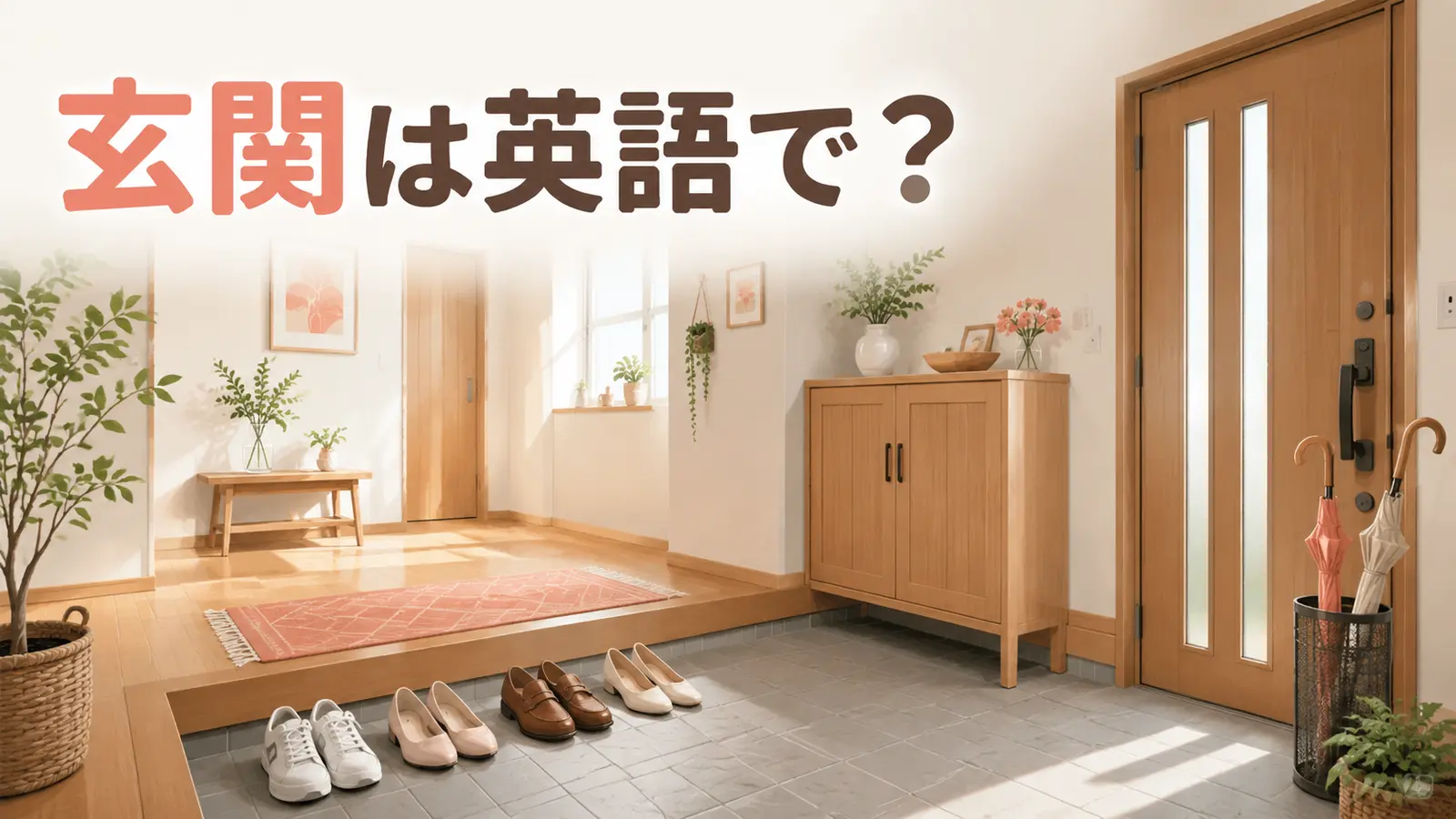 玄関は英語で？entryway・entrance・foyerの違いと日本のgenkanの説明
