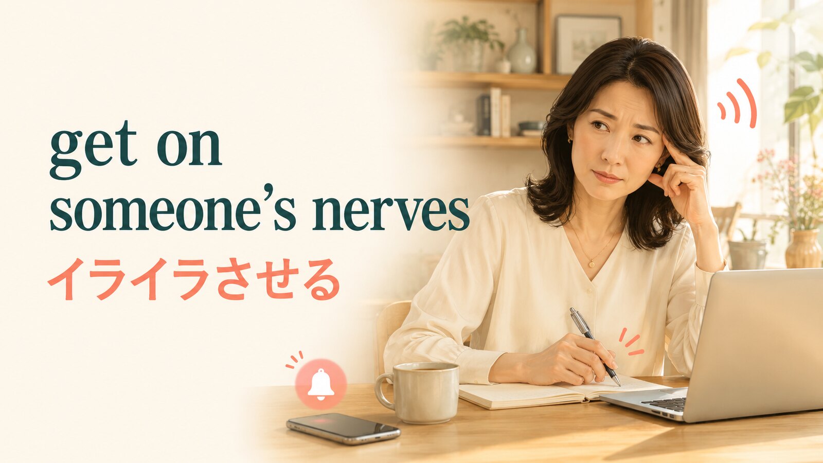 get on someone’s nervesの意味は？annoy・botherとの違いと使い方