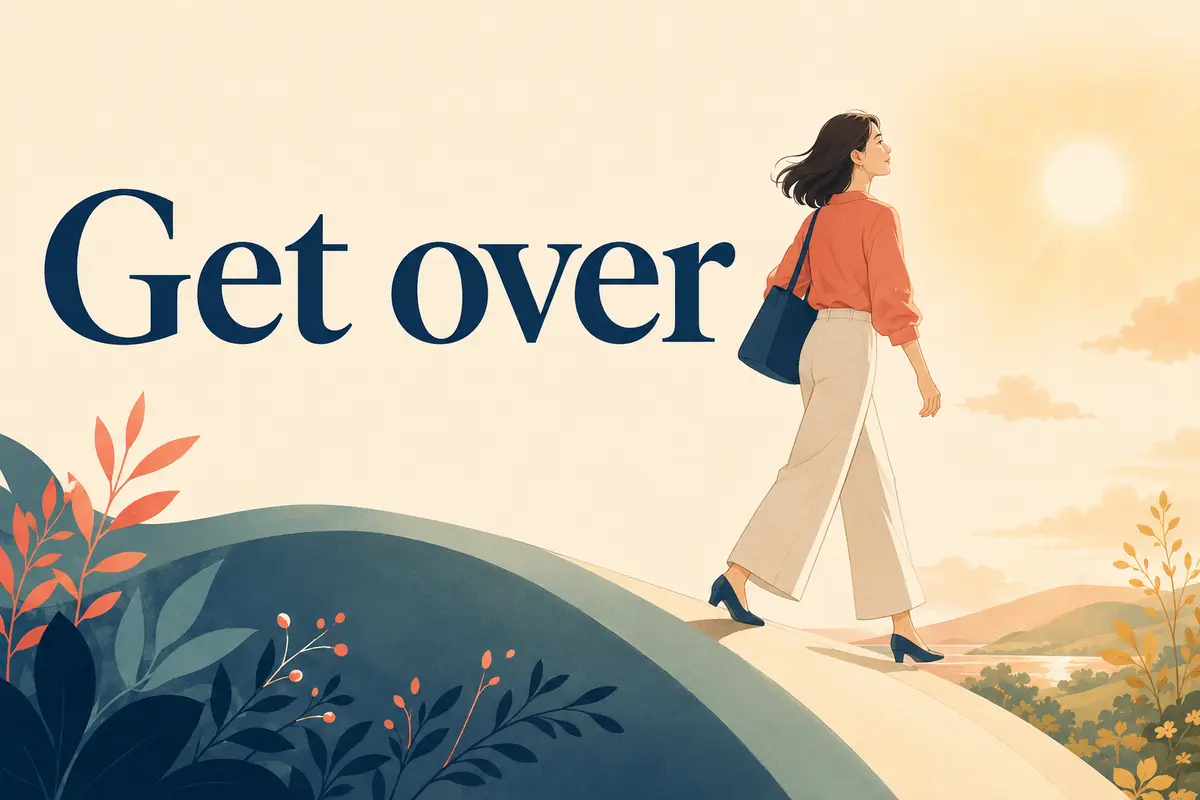 Get overの意味と使い方を表すアイキャッチイラスト