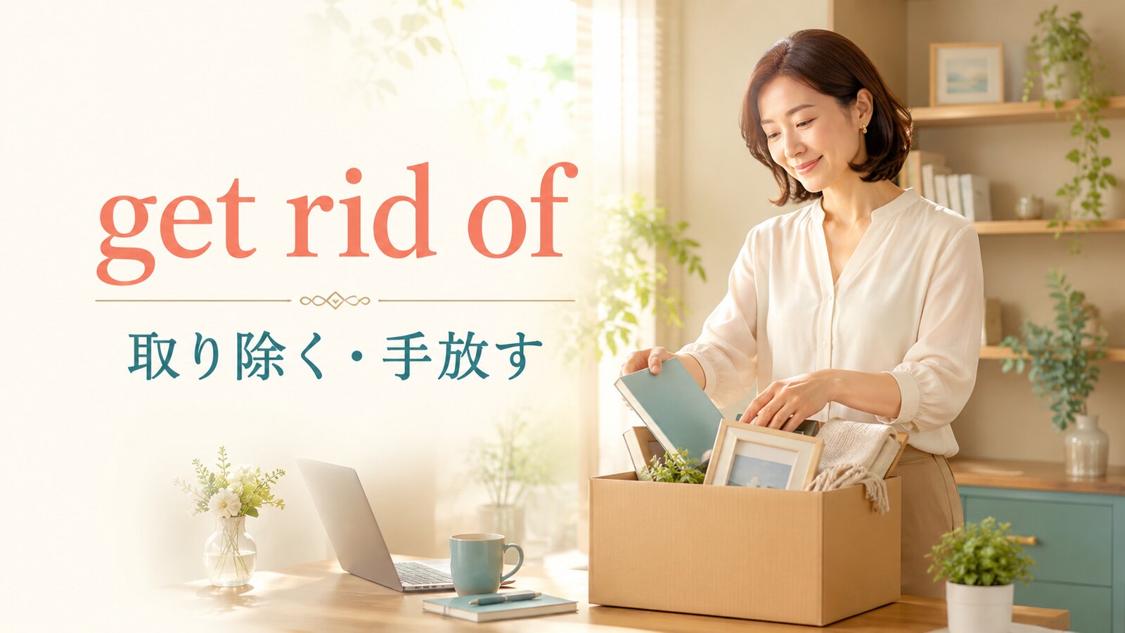 get rid ofの意味は？throw away・remove・eliminateとの違い
