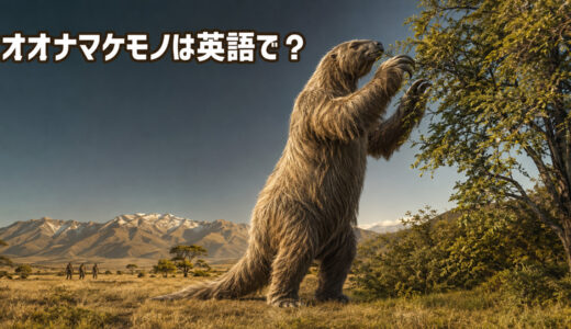 オオナマケモノは英語で？giant ground slothの発音とMegatheriumの意味