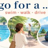 go for a swim・go for a walk・go for a driveの使い方を解説するアイキャッチ画像