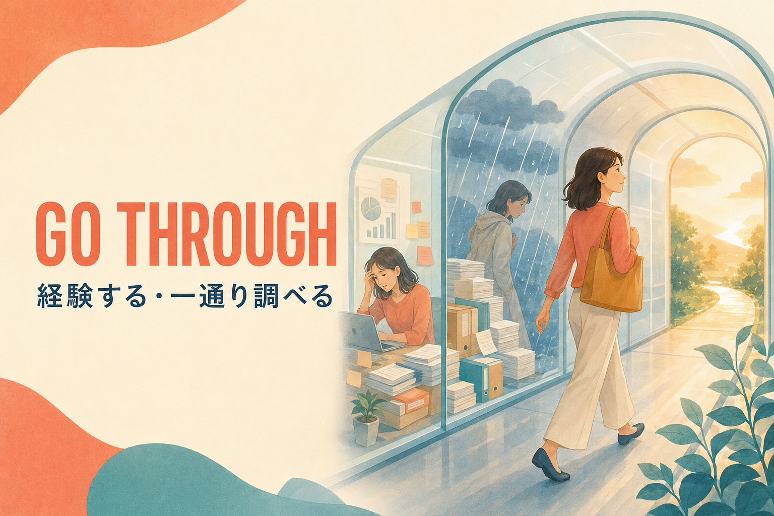 Go through 経験する・一通り調べる